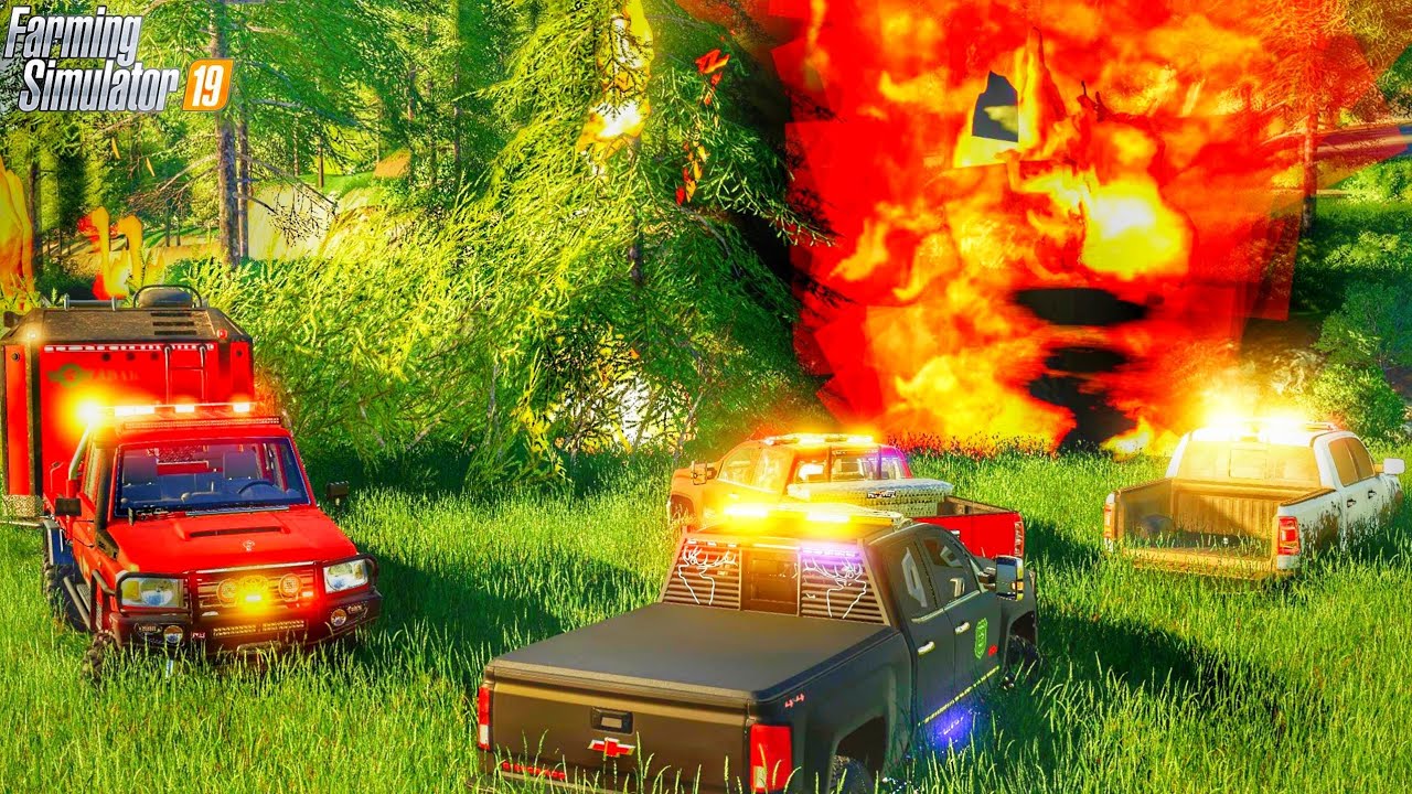 WILDFIRE Breaks Out In Paradise Park! | (Roleplay) | Farming Simulator 19