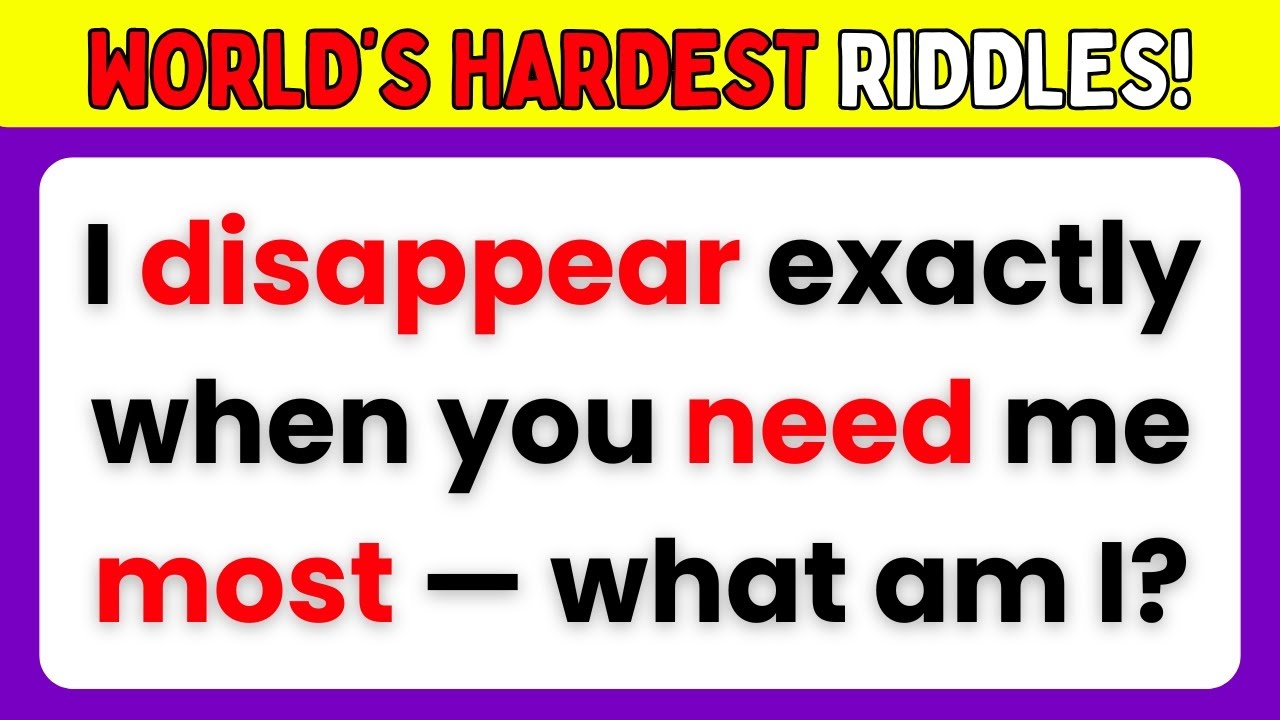 Hardest Riddles Ever — Get 10 Right to Prove You’re a Genius