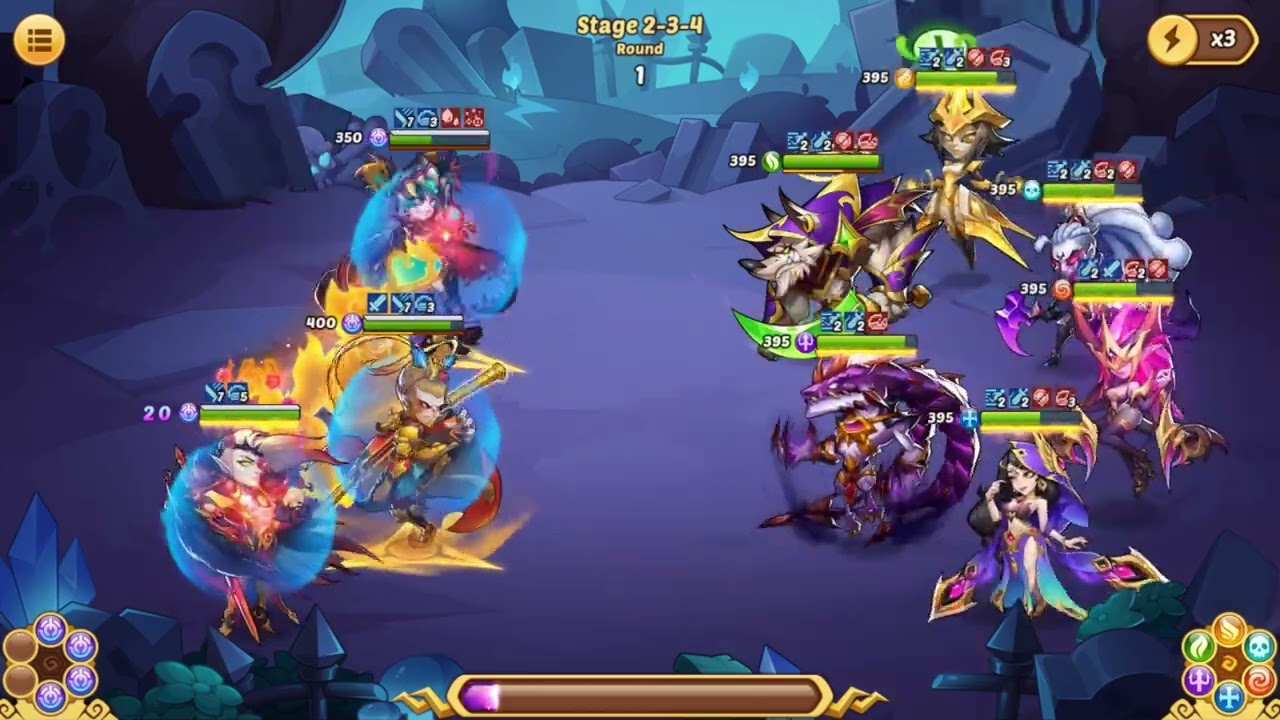 Idle Heroes   Void Campaign 2-3-1 to 2-3-10 [F2P - RFW - Roseheart Fanatic Williams]