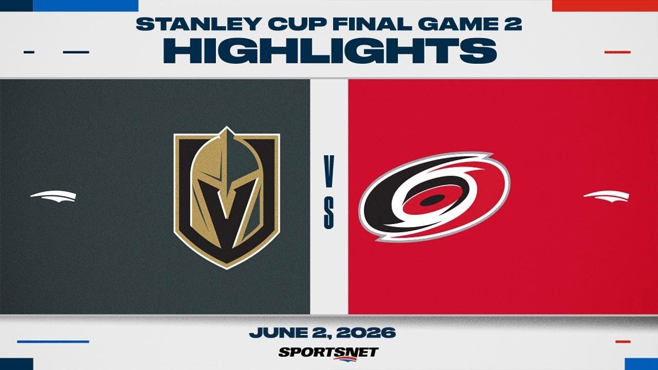 NHL Game 2 Highlights | Golden Knights vs. Hurricanes - June 4, 2026