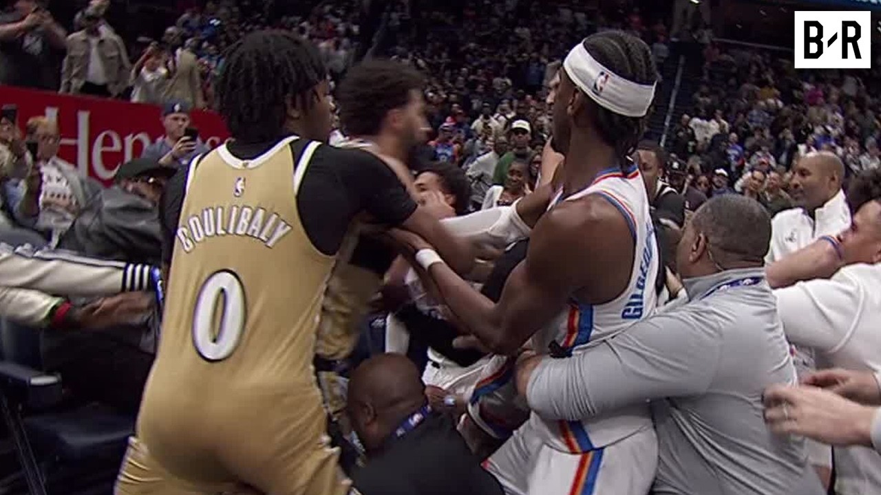 Big Scuffle Breaks Out in Thunder vs. Wizards, 4 Players Ejected