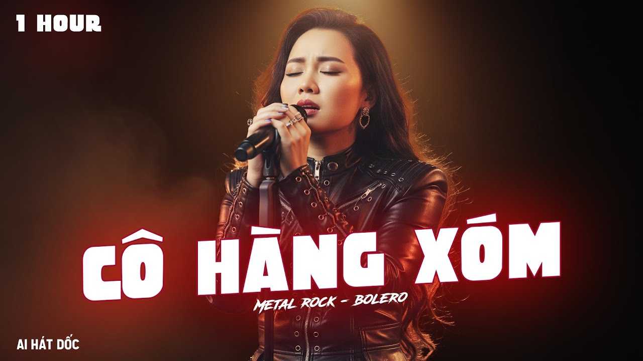 [1 HOUR] Cô Hàng Xóm (Metal Rock Version) - Bolero Rock Cực Cháy | AI Hát Dốc