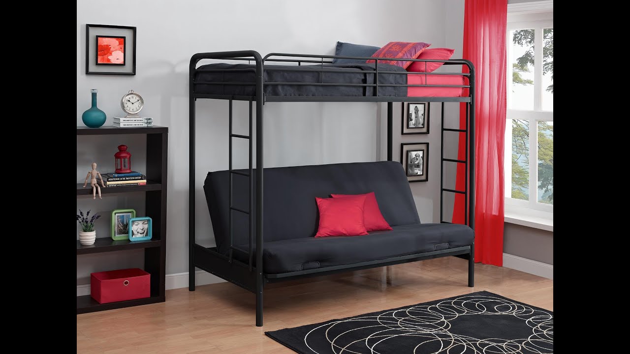 DHP Twin Over Futon Bunk Bed