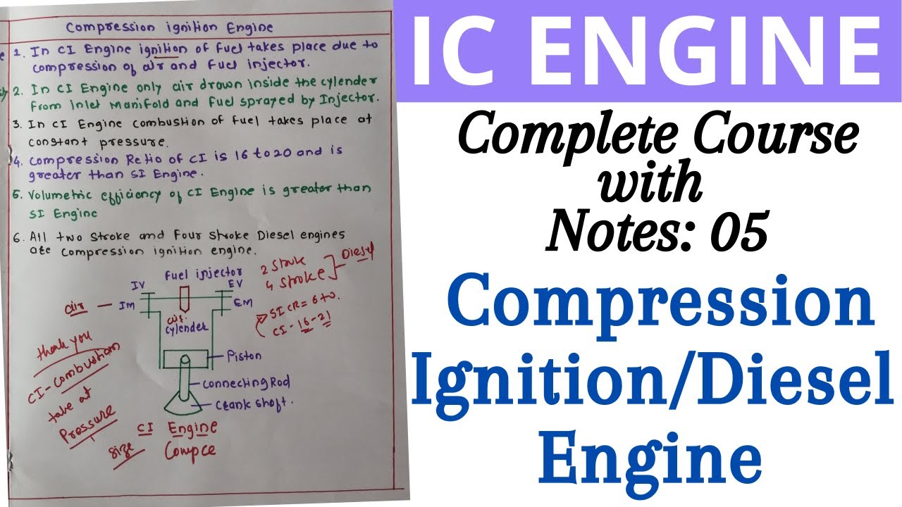 Compression Ignition Engine || How does diesel engine Engine works || diesel engine
