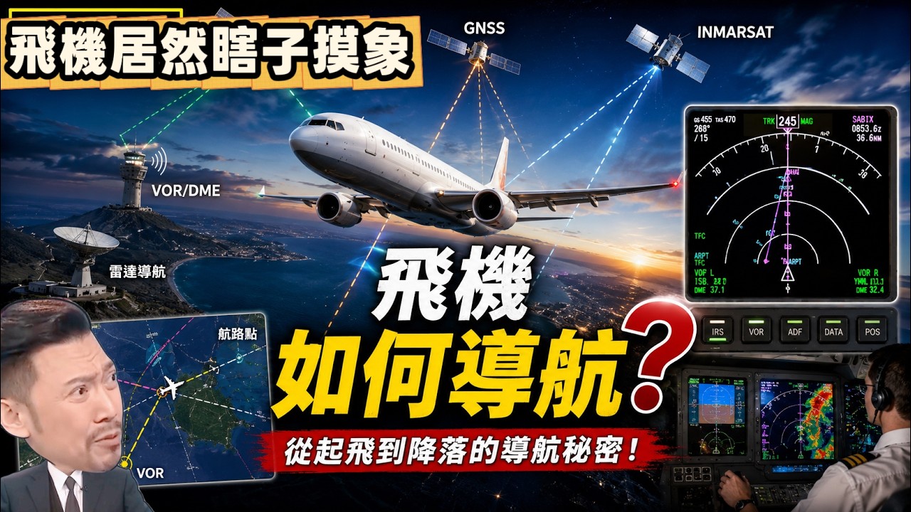瘋狂機長 詹姆士｜飛機居然使用瞎子摸象大法..不能用GPS導航啊！
