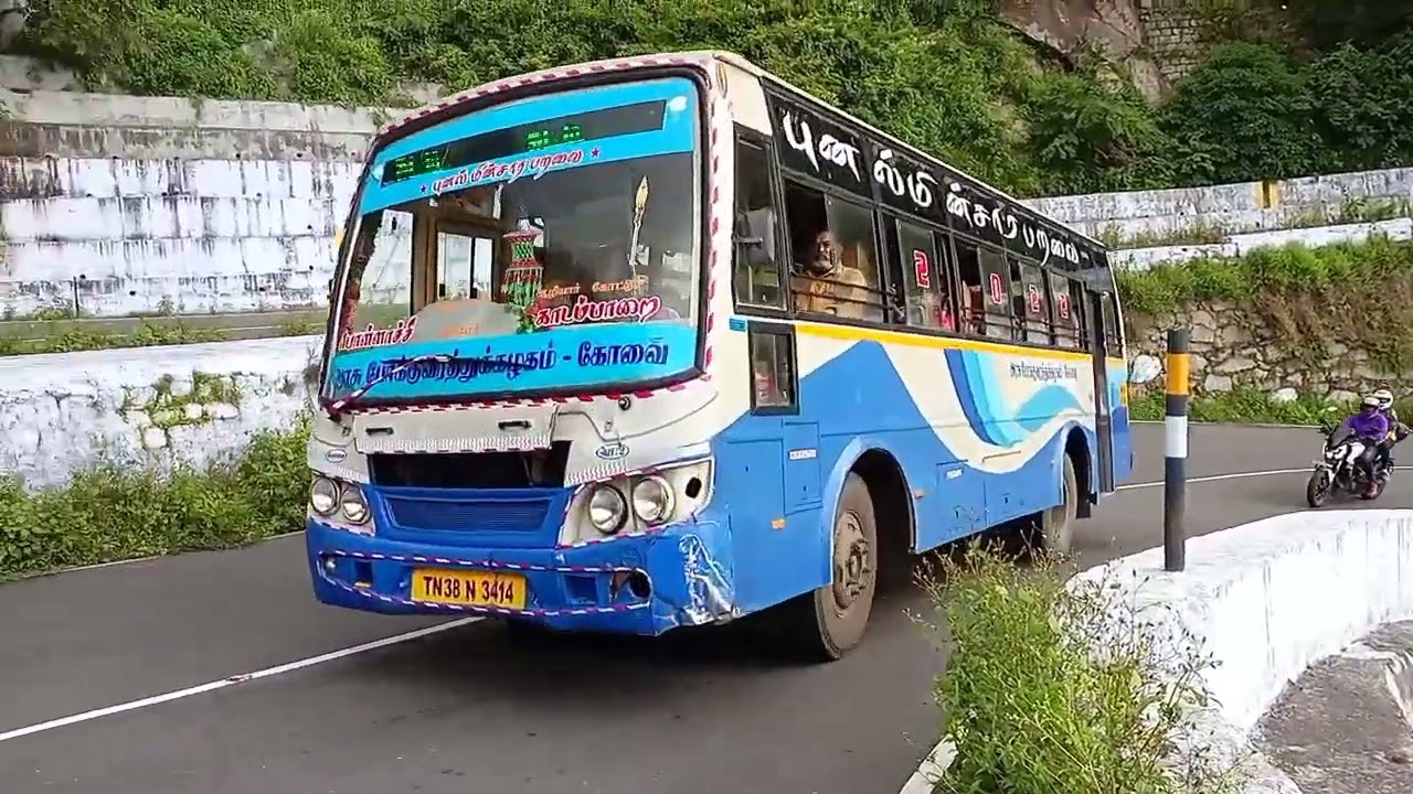 Risky hairpin bend🔥🔥🔥|Western Ghats section| Driving performance Good😱😱🚌🚌