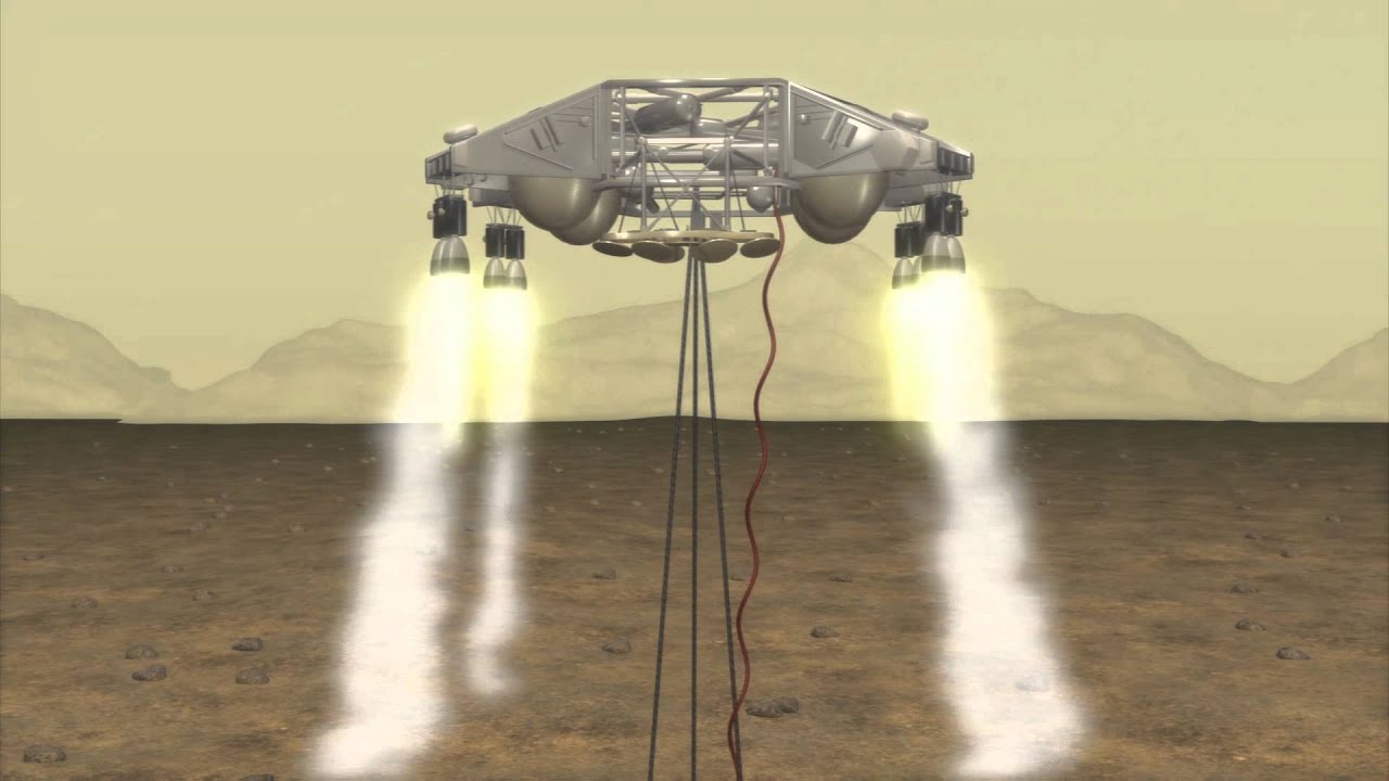 Mars rover snaps photo of dust cloud kicked up by descent stage's crash-landing
