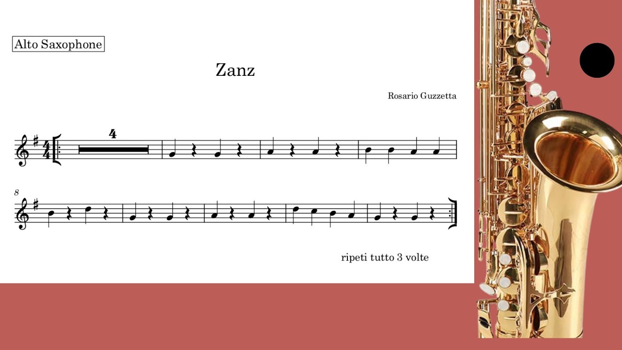 Zanz   Sax facile