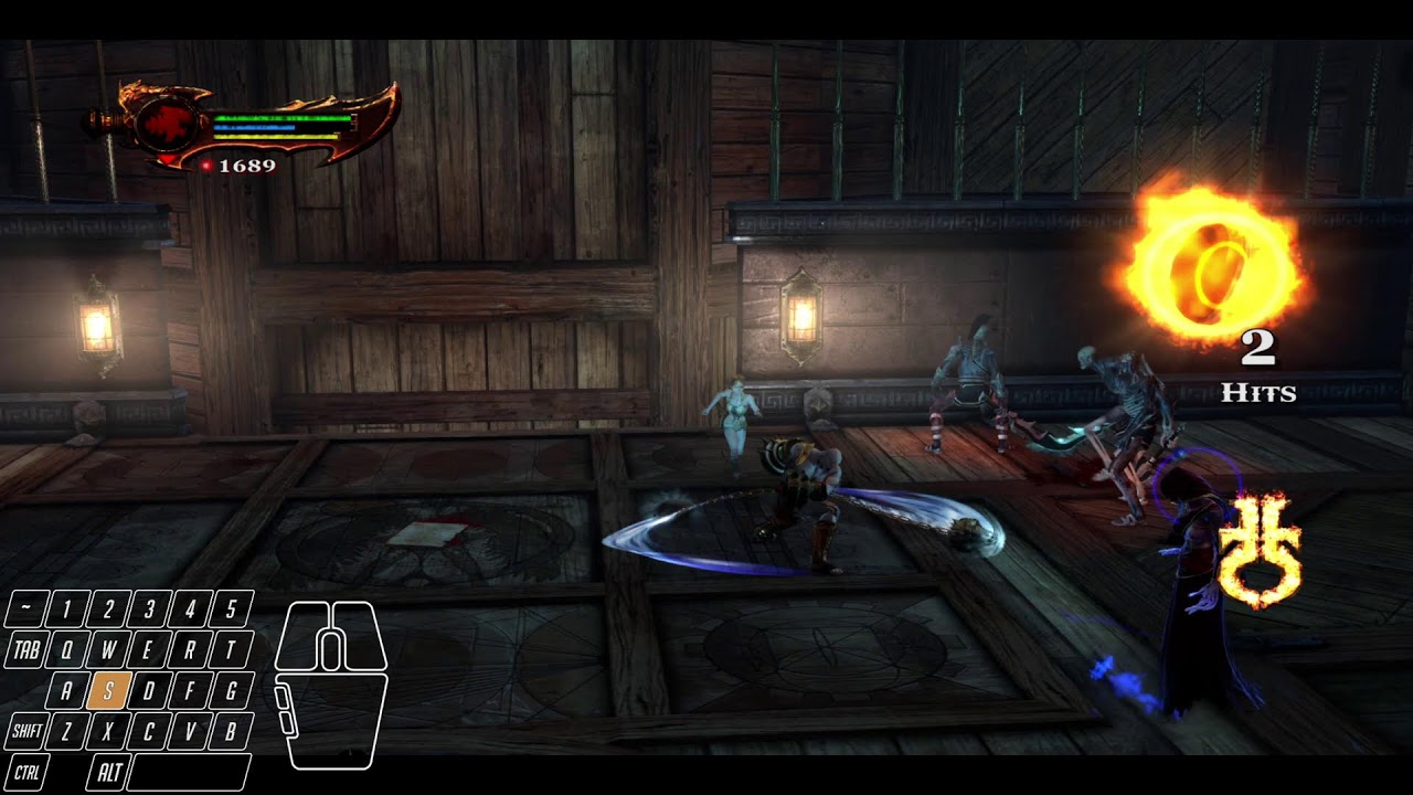 GOD OF WAR III Completion Difficulty : CHAOS (VeryHard) KEYBOARD Config Only !!