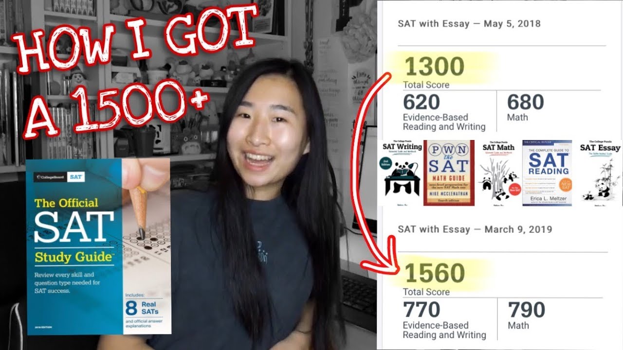 HOW TO GET A 1500+ ON THE SAT! NO TUTOR! | My Study Plan