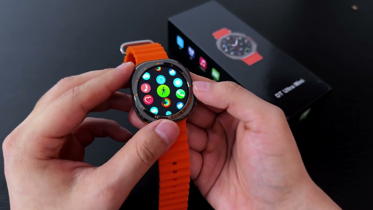 Smartwatch DT Ultra Mini Unboxing ASMR And Test