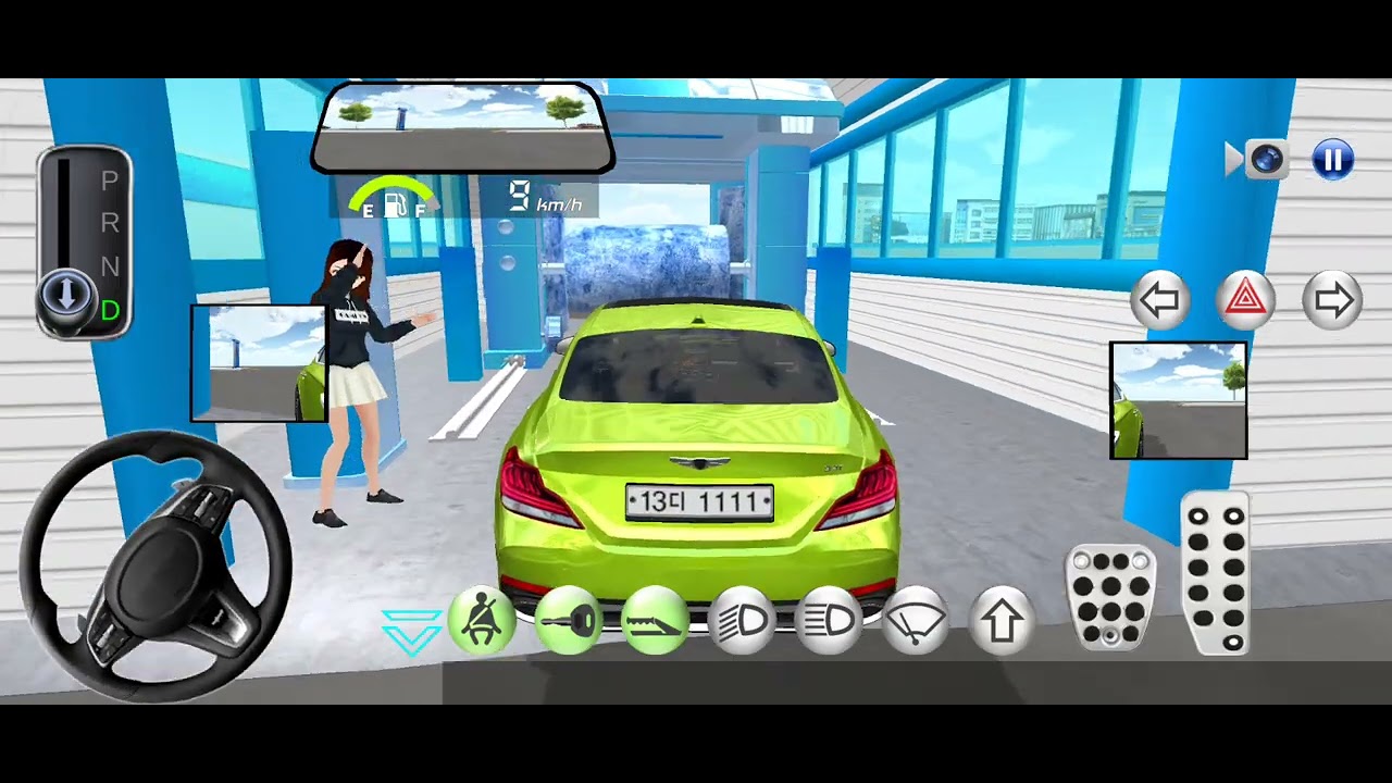 New Green Mercedes Sedan ready for parking || #androidgames #gameplay