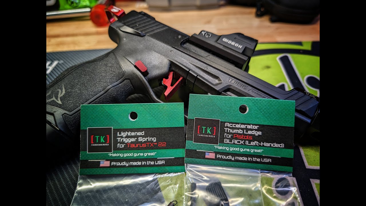 Tandemkross Lightened Trigger Spring & Accelerator For The Taurus TX22 Competition.