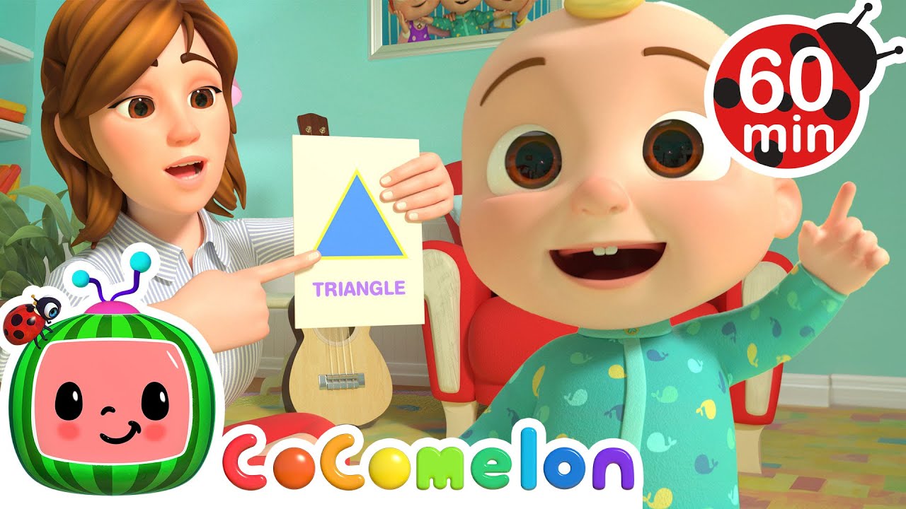 Learning shapes together! | Cocomelon | Funny Cartoons for Kids | Moonbug Kids Express Yourself!