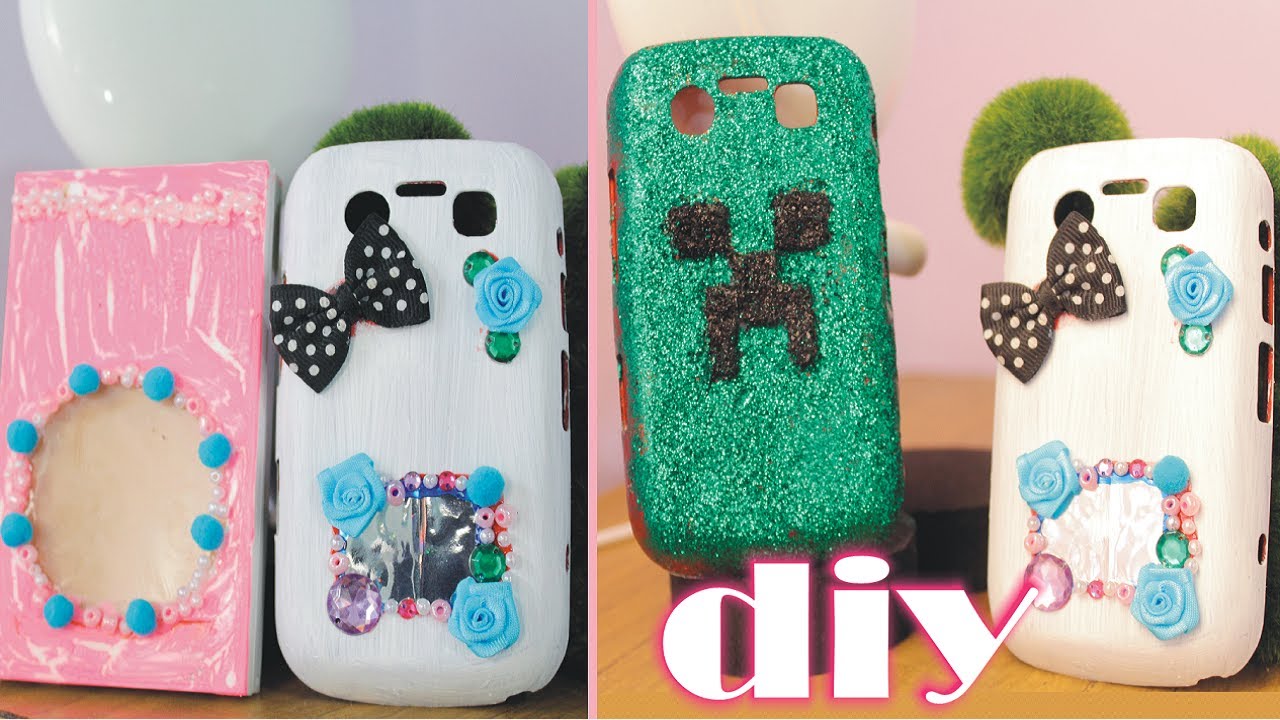 ¡DECORA TU TELÉFONO CELULAR! ✩ tres decoraciones fáciles