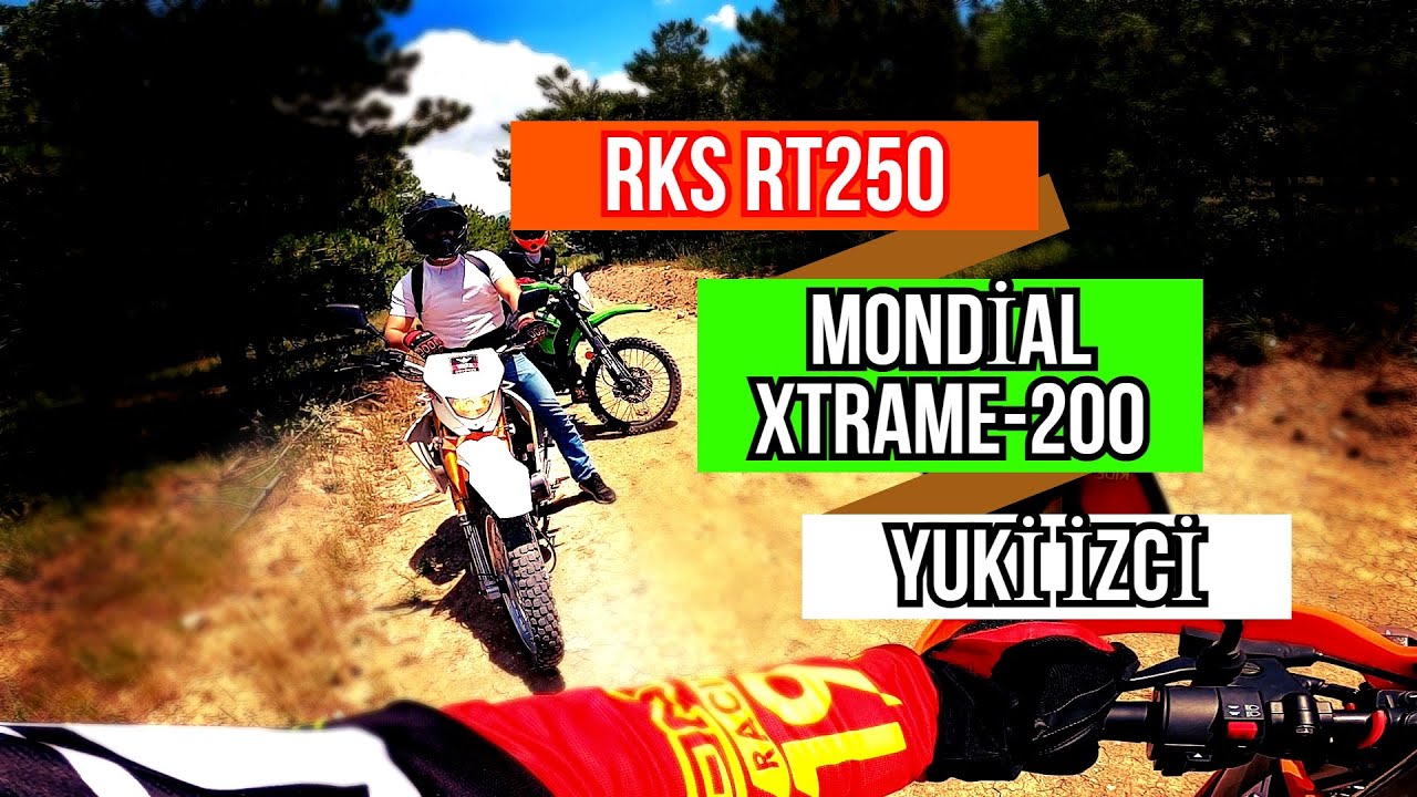 RKS RT250 - MONDİAL X-TRAME200 - YUKİ İZCİ - SOFT ARAZİ ODTÜ EYMİR ORMANI #abibukaçbasıyor #motovlog