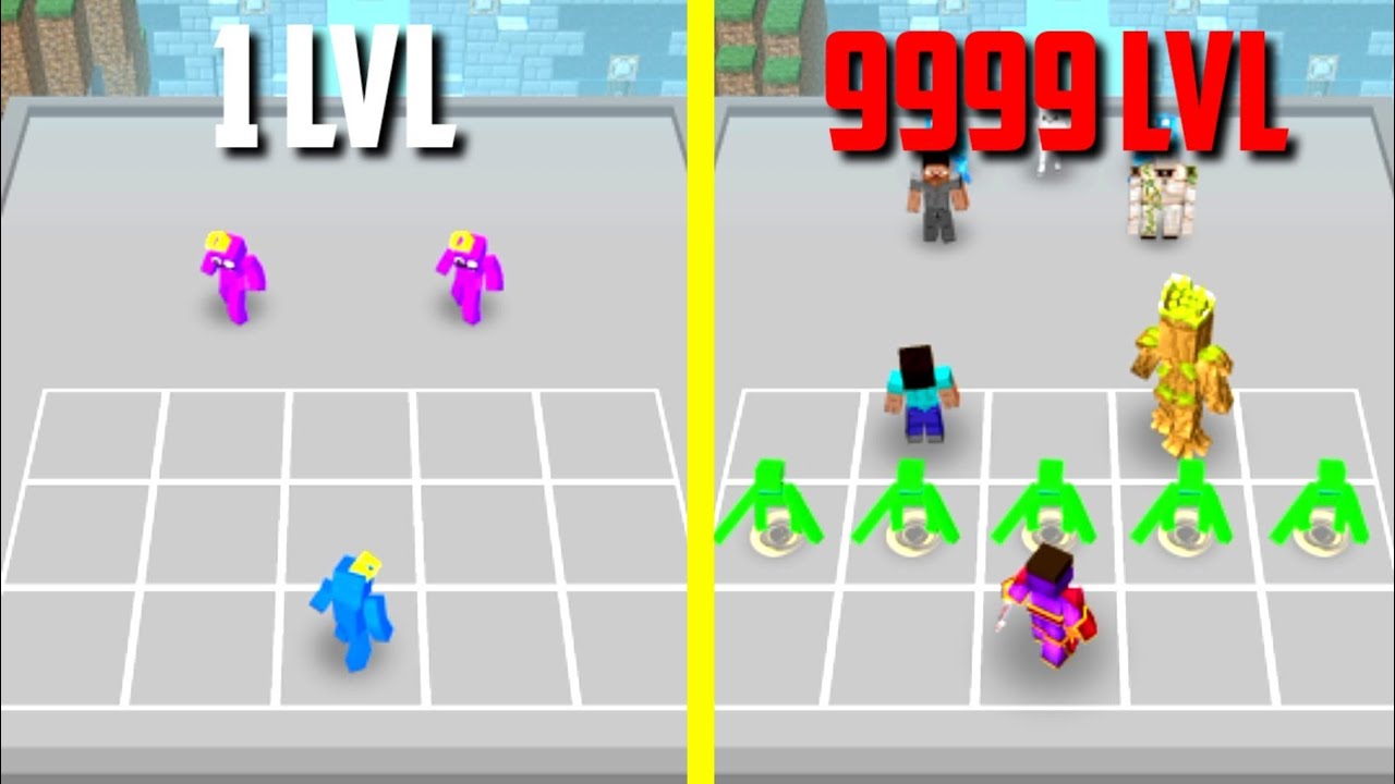 MAX LEVEL in Merge Craft: Blue Guys Game #gamingboytanjil