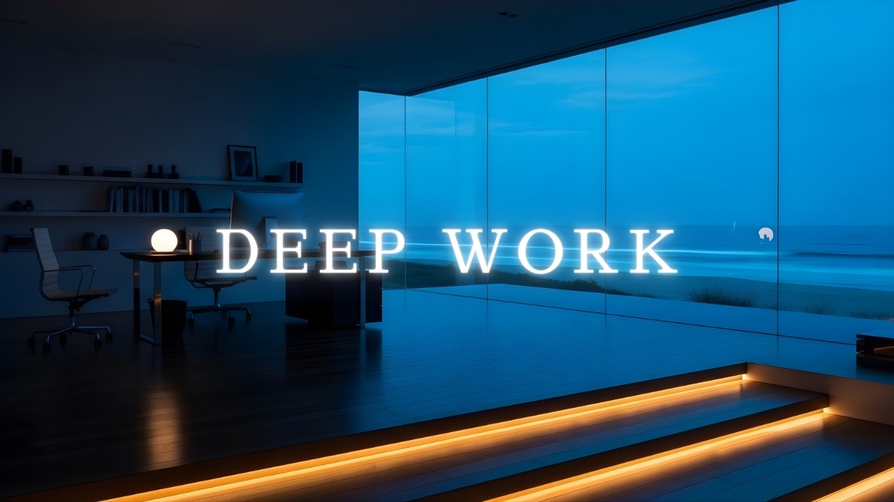 DEEP WORK &bull; Quiet Luxury Ocean Office for Deep Focus (No Distractions)