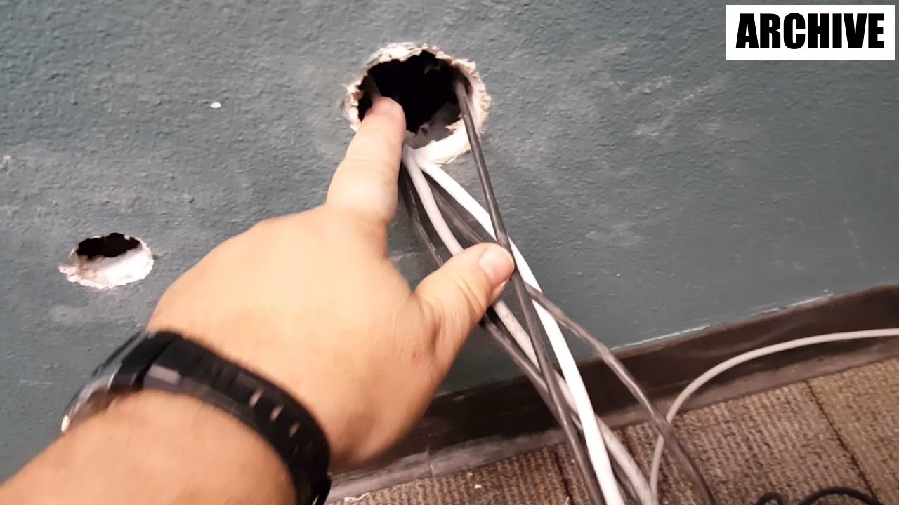 FiberNinja Archive - 014 - Splicing Ethernet Cable EZ RJ Connectors and Drywall Patching Painting