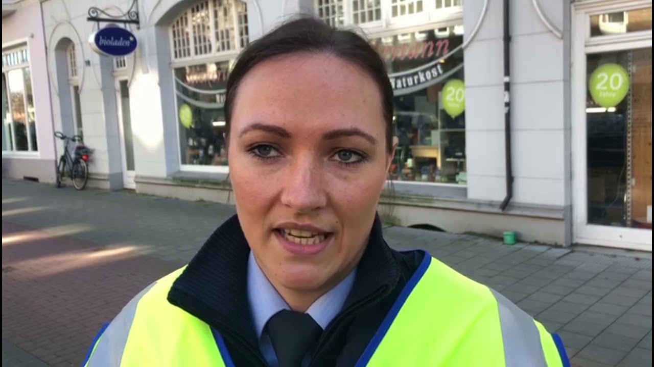 Vanessa Arlt (Sprecherin der Polizei M&uuml;nster) zum Einsatz an der Warendorfer Stra&szlig;e