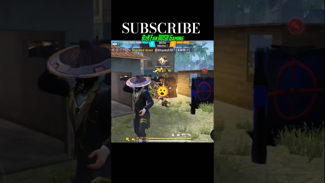 B2K Fan RUSH Gaming AWM pleyer 🤯 unbelievable 🤯