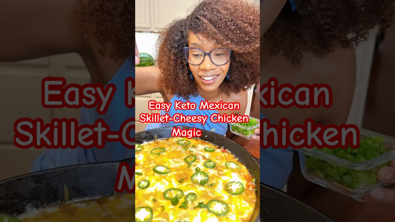 Easy Keto Mexican Cheesy Chicken Skillet | Quick Low-Carb Dinner Recipe