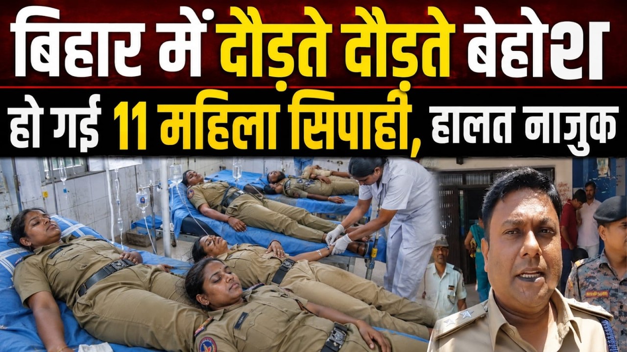 Rohtas News: 11 female trainee constables collapse on track during training, 4 in critical condition