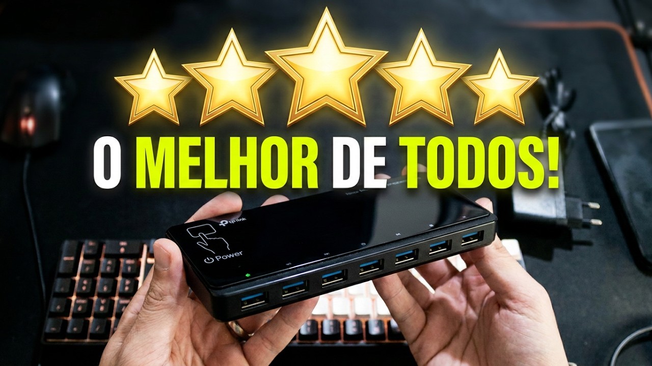 O MELHOR E MAIS CONFIÁVEL HUB USB QUE JÁ USEI - TP Link UH-720.