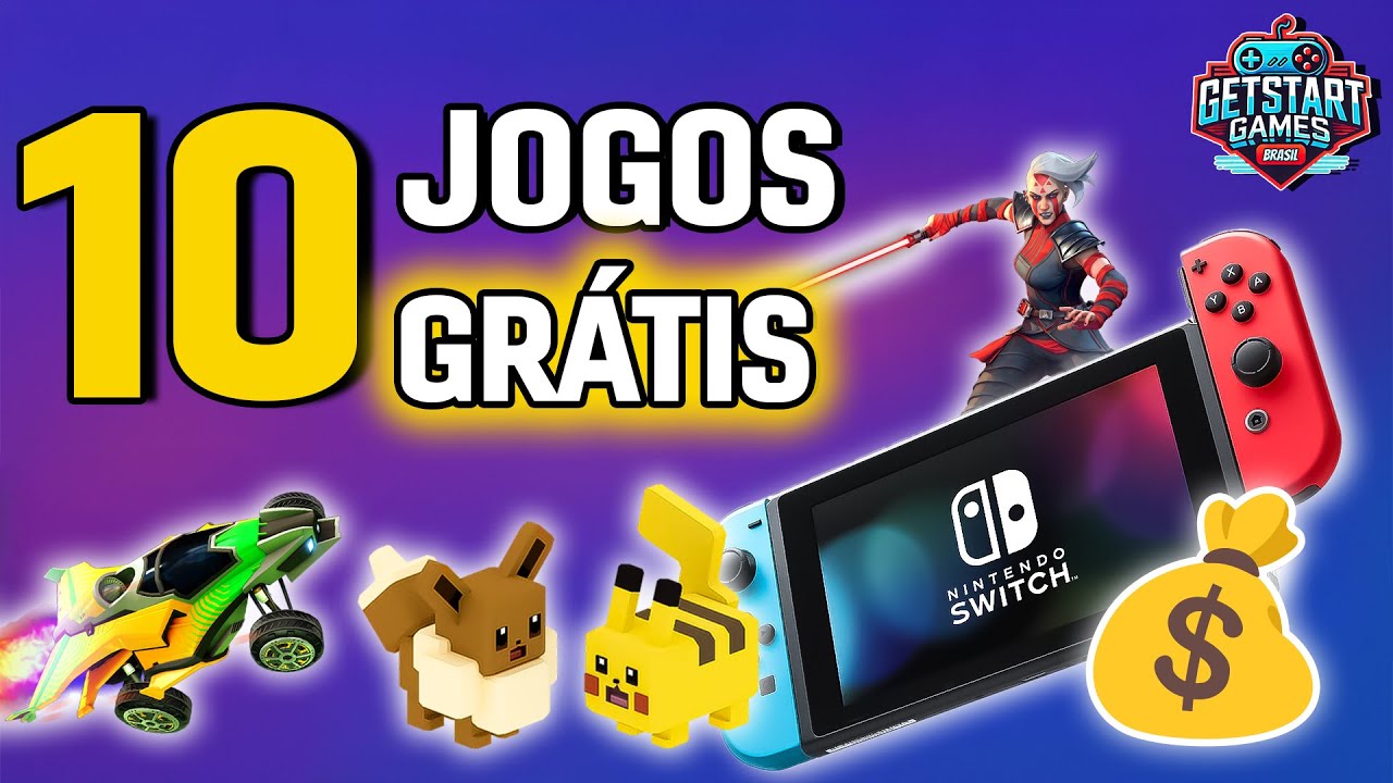 10 Jogos de Graça no Switch 🎮 — Perfeitos pra Quando a Grana Tá Curta!
