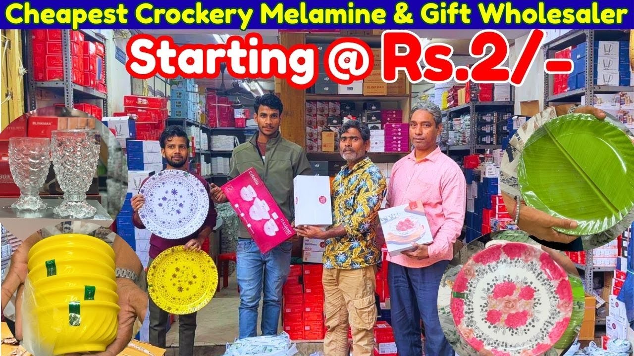 Mall वाली Crockery Wholesale Market | Cheapest Crockery Item Wholesale Market Kolkata 2026