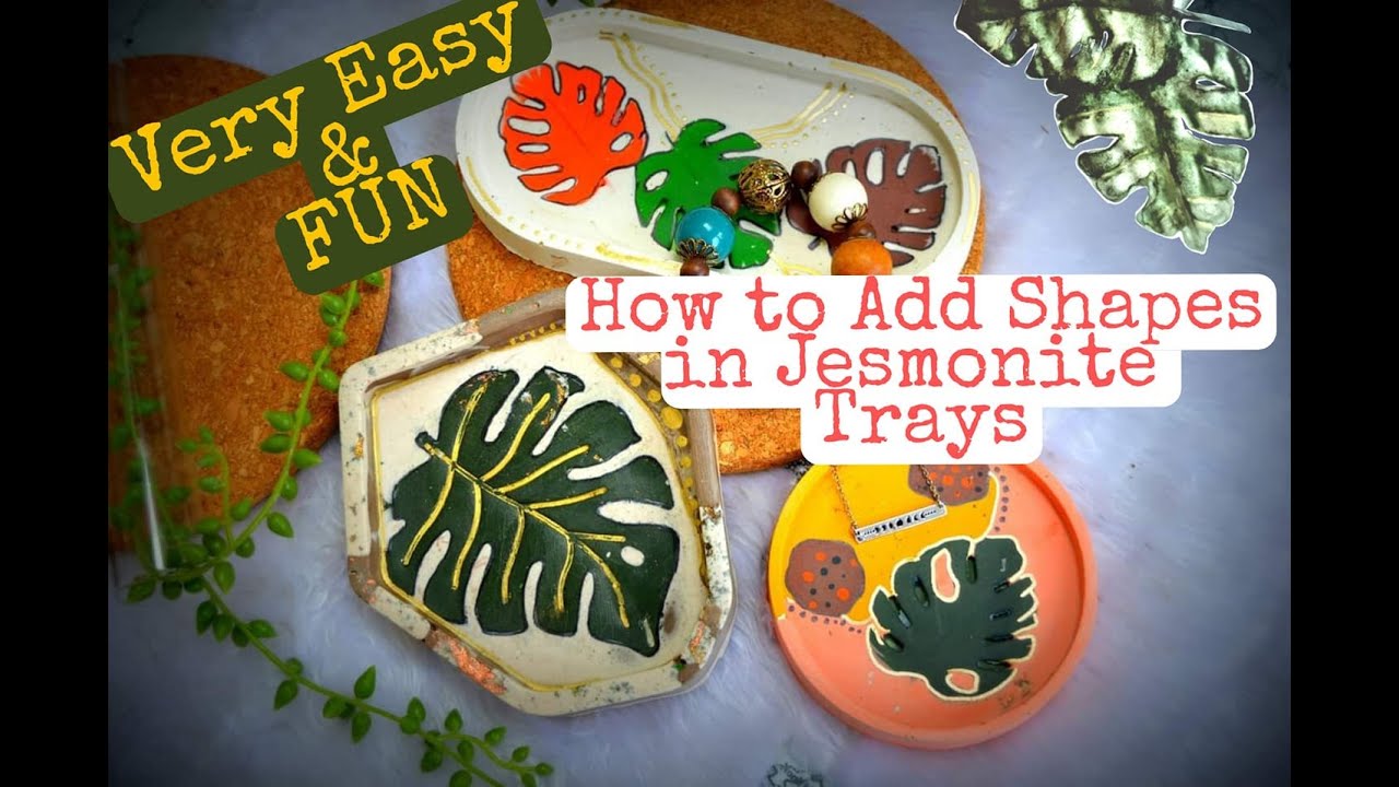 Jesmonite |  How to Add shapes in Jesmonite Trays |  Experiment | Eco Resin | BOHO ART