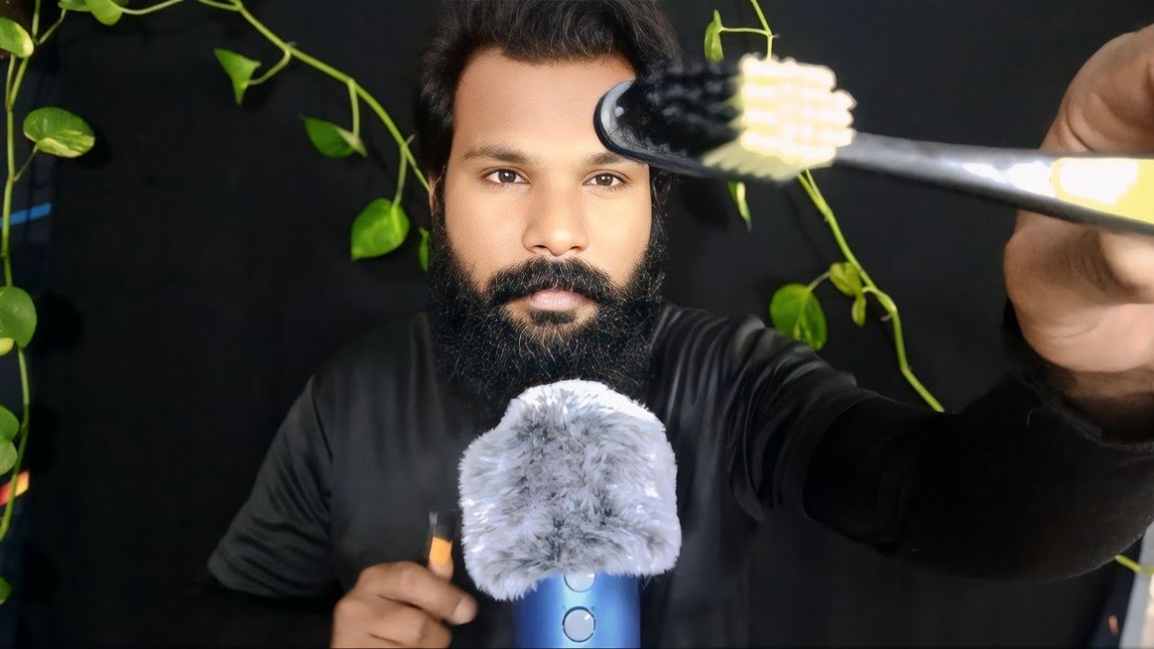 ASMR Cleaning Your Teeth / Brushing On Your Face / You Feel Relax / Soft Spoken (English Subtitles) 
