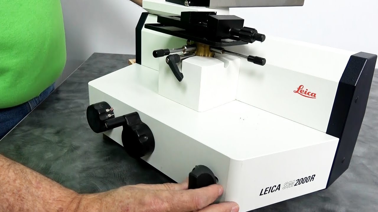 Leica SM2000 R Sliding Benchtop Microtome w/ Permanent CRYO-C 180mm Blade Knife