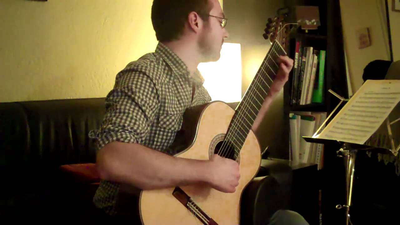 C.P.E. Bach - Solfeggietto on 8 string guitar.