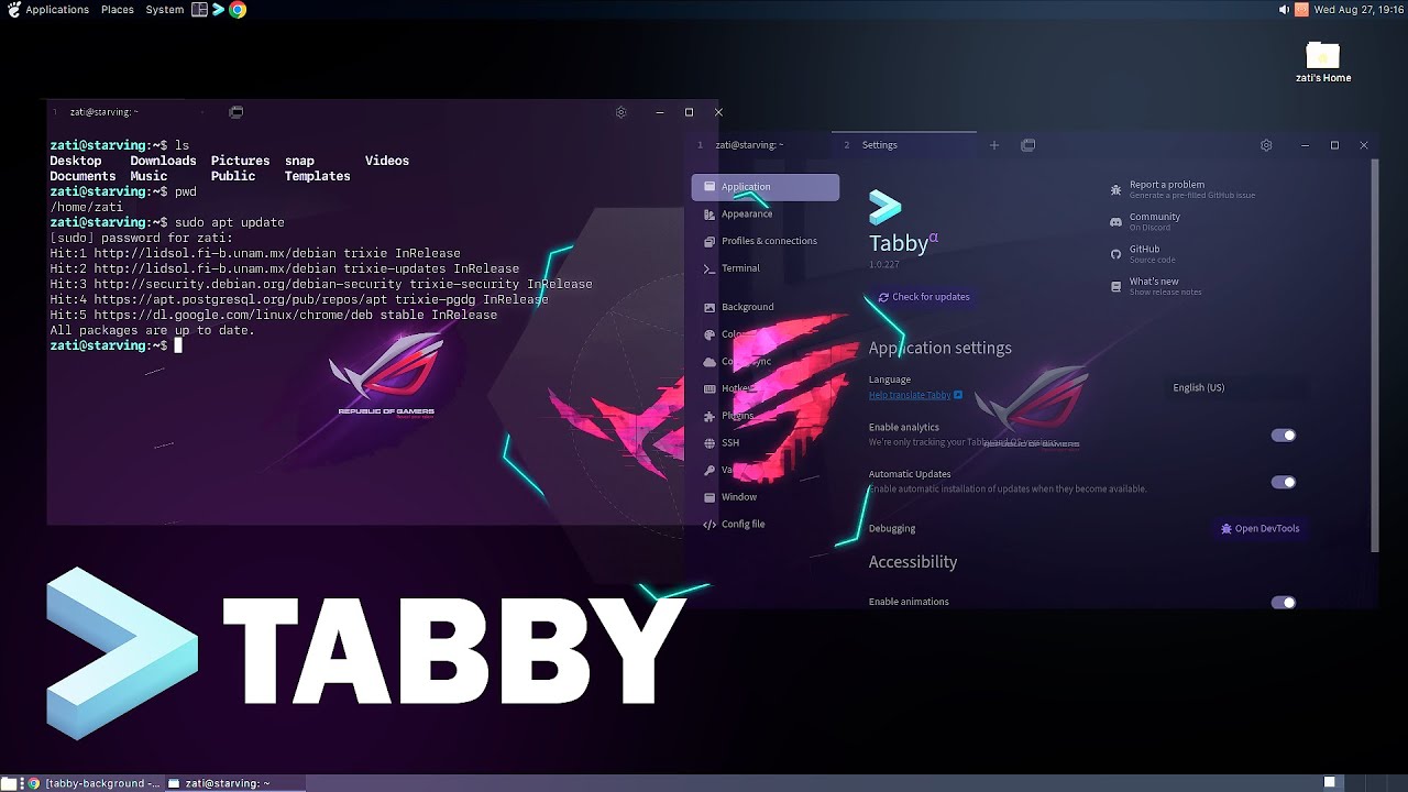 Tabby One of the Best Custom Terminals