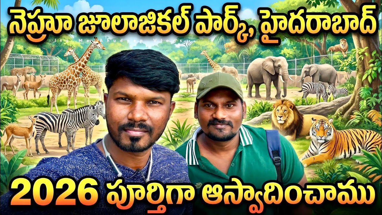 Hydarabad Zoo Park Tour🔥 మొదటి సారి తెల్ల పులిని చూసాను 😱 Nehru Zoological Park జంతువుల ప్రదర్శన శాల