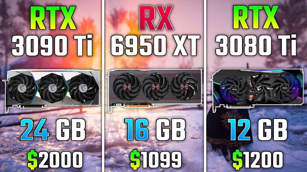 RTX 3090 Ti vs RX 6950 XT vs RTX 3080 Ti | Test in 6 Games