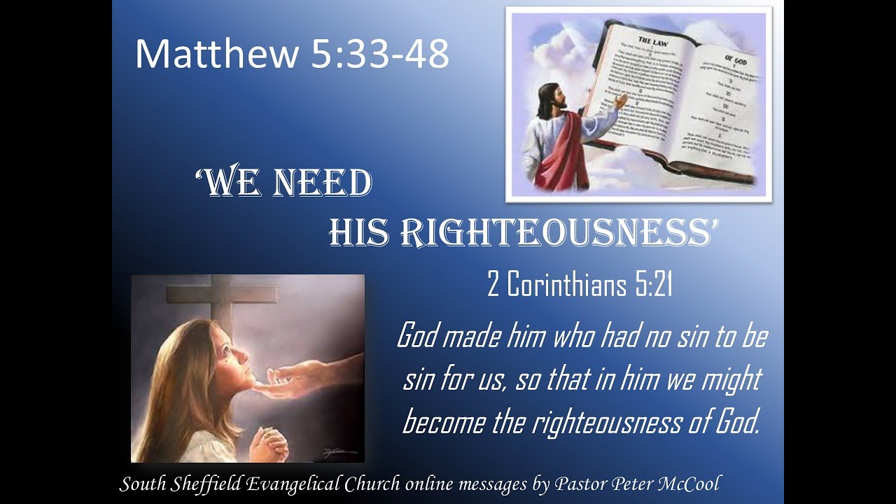 We need his righteousness - Sunday 1st February 2026