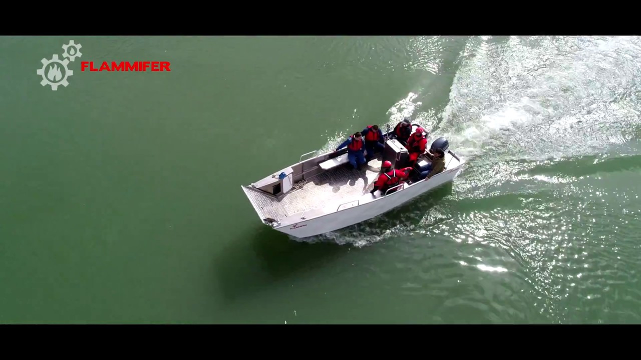 11. FFB 640 RPA aluminium landing craft; boat for flood rescuing in Karlovac