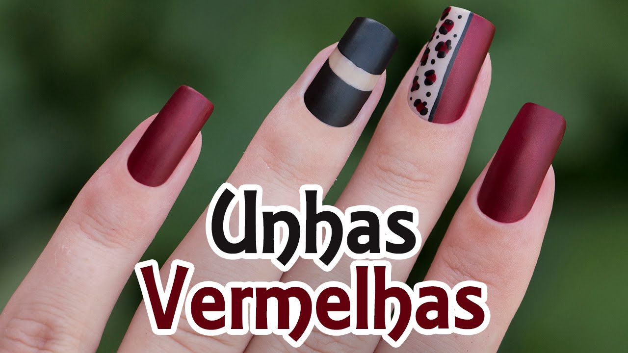 UNHAS DECORADAS VERMELHAS - Ideia Rosa
