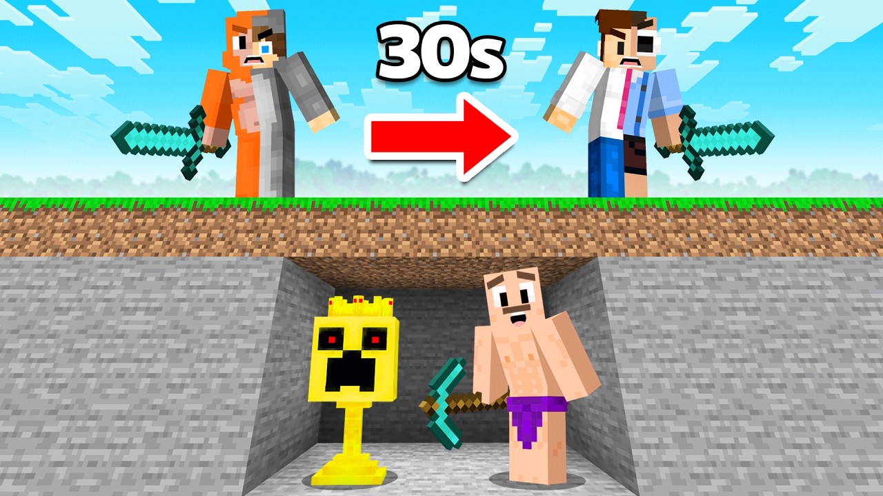 Minecraft Hunters vs Speedrunners, but HUNTERS SWAP!