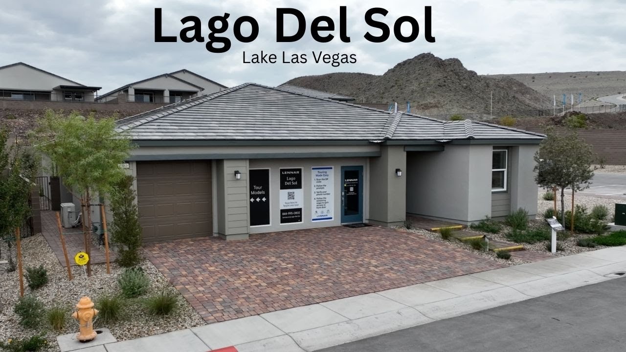 Lake Las Vegas | New Nextgen Single Story Homes For Sale $739k+ Lago Del Sol by Lennar Henderson