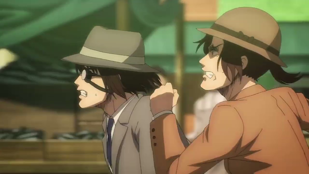 Levi and Hange scenes aot/snk