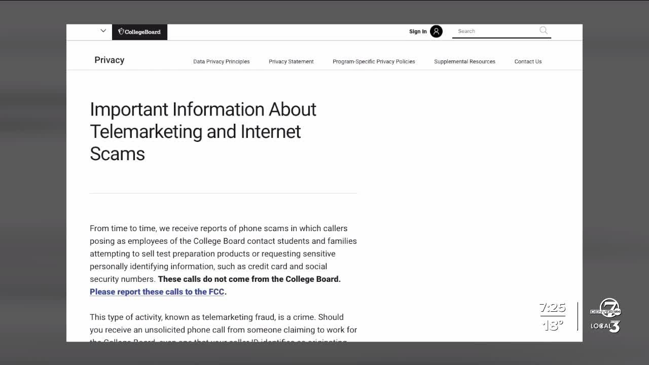 BBB warning about SAT/PSAT/LSAT test prep scams