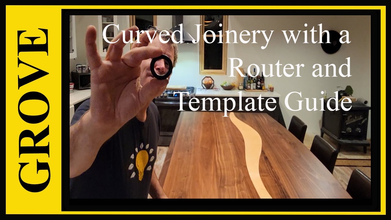 Curved Joinery Table with Router and Template Guide
