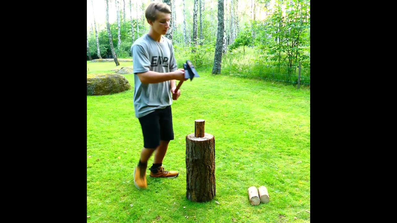 Cross Bladed Double Axe/four bladed axe🪓#bushcraft #axe #tools #diy #wood #outdoors #homemade @EMPI