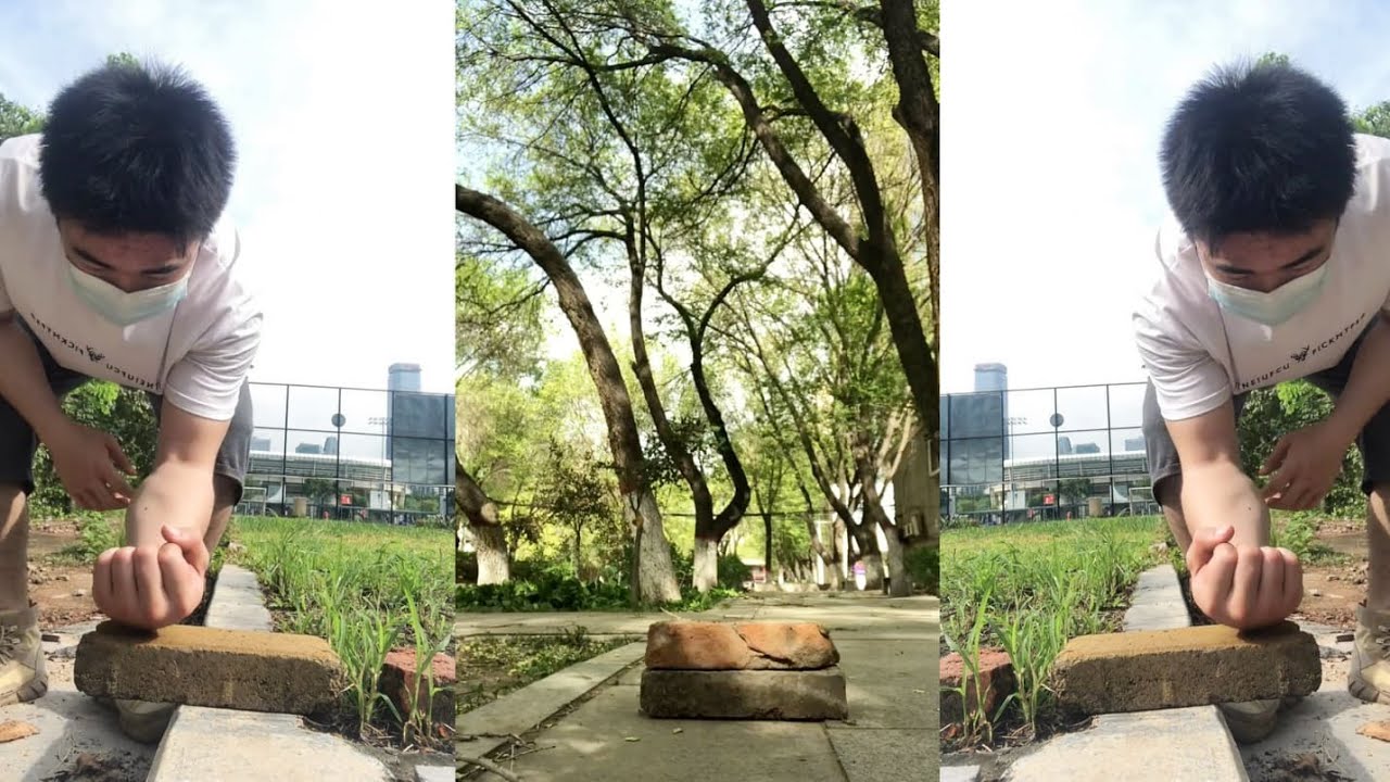 Chinese Strong Punch | Iron Palm | Strong Man Breaking Brick | One Inch Punch Former
