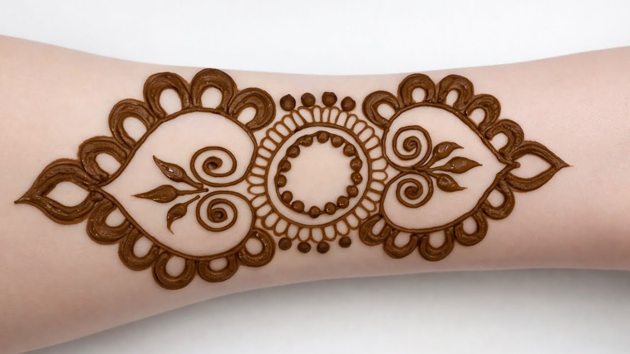 Arabic Mehndi Design Step by Step | Simple & Stylish Front Hand Mehndi|| Latest Arabic Mehndi Design