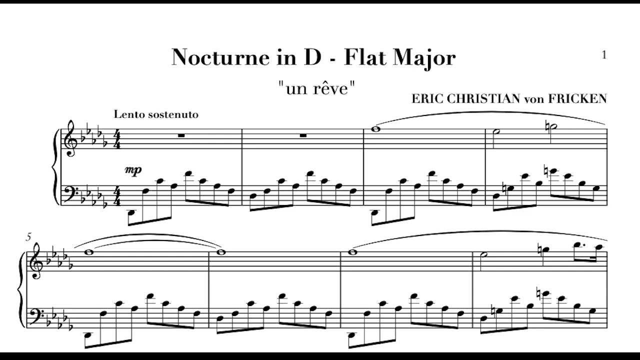 Nocturne in D-Flat Major "un rêve" - Eric Christian