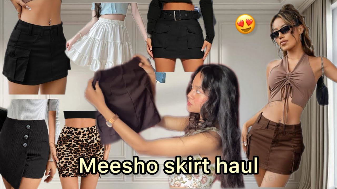 Meesho short skirt/skort haul 🫶🏻😍stylish /meesho haul / toravlogss/
